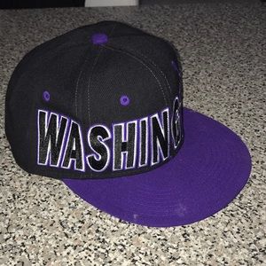City Hunter  purple white & black SnapBack , back adjustable